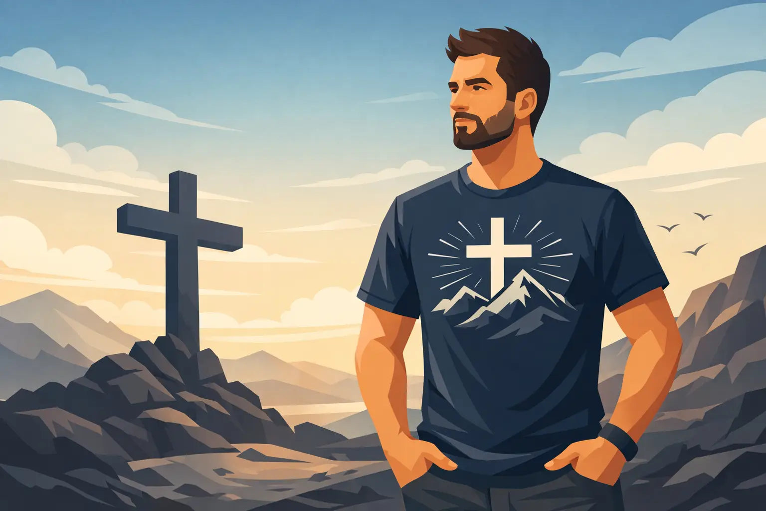 Christian Graphic Tees for Men That Stand Firm