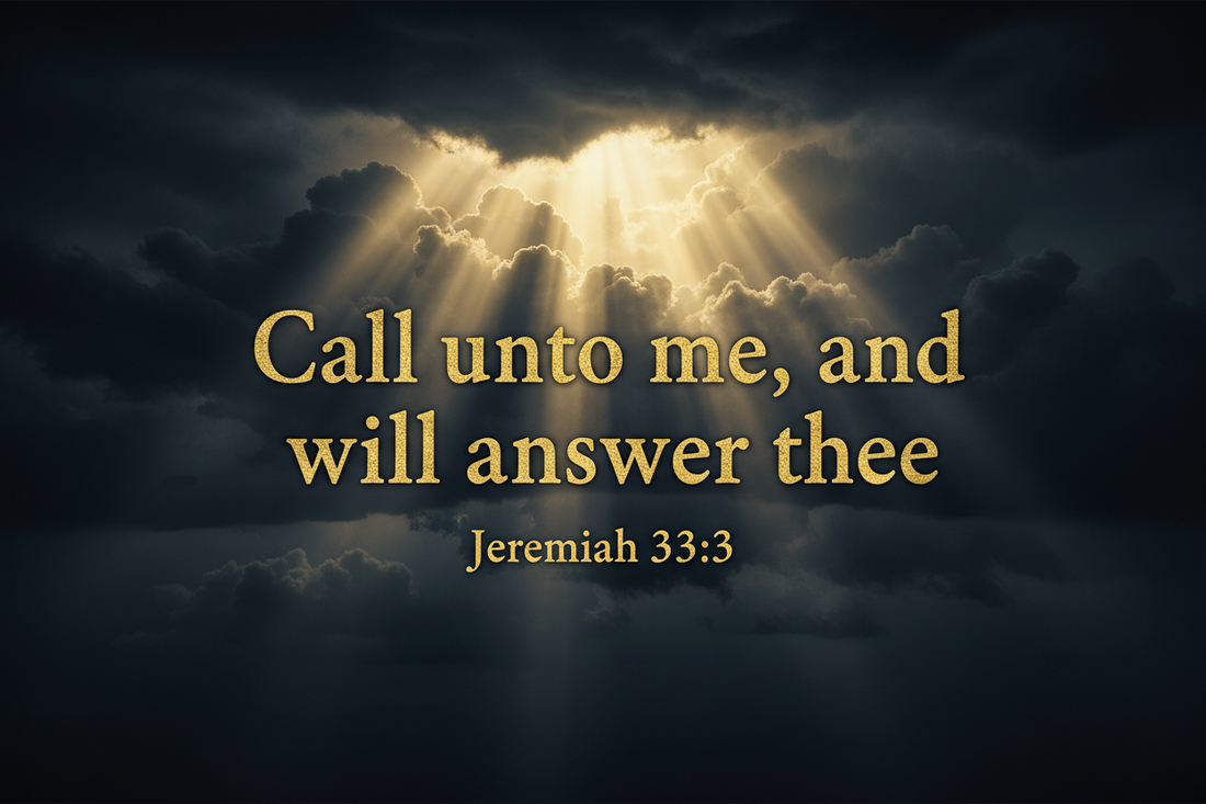 Jeremiah 33:3 — Call Upon Me