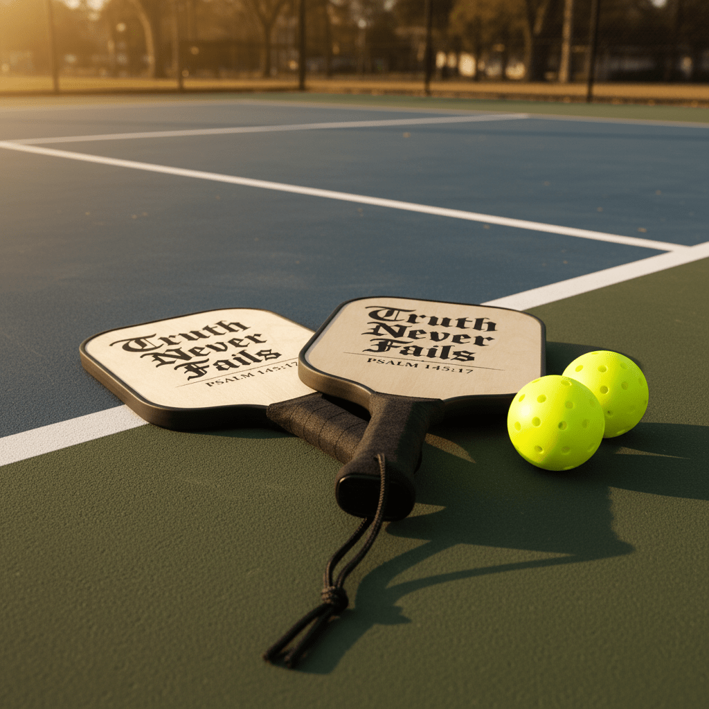 Truth Never Fails KJV Pickleball Paddle Set | Word & Light - KJV Word & Light Threads