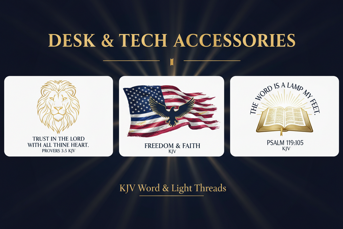 KJV Faith Desk & Tech Accessories - KJV Word & Light Threads
