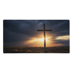 The Greatest Gift Ever Given | John 3:16 – KJV Faith Gaming Mouse Pad - KJV Word & Light Threads