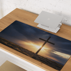 The Greatest Gift Ever Given | John 3:16 – KJV Faith Gaming Mouse Pad - KJV Word & Light Threads