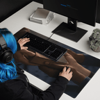 Holy Bible Hands | Psalm 119:105 – KJV Faith Gaming Mouse Pad - KJV Word & Light Threads