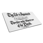 Thy Life Is Appointed | Jeremiah 1:5 – KJV Faith Gaming Mouse Pad - KJV Word & Light Threads