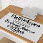 Thy Life Is Appointed | Jeremiah 1:5 – KJV Faith Gaming Mouse Pad - KJV Word & Light Threads