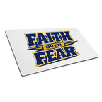 Faith Over Fear | 2 Timothy 1:7 – KJV Faith Gaming Mouse Pad - KJV Word & Light Threads
