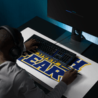 Faith Over Fear | 2 Timothy 1:7 – KJV Faith Gaming Mouse Pad - KJV Word & Light Threads