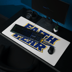 Faith Over Fear | 2 Timothy 1:7 – KJV Faith Gaming Mouse Pad - KJV Word & Light Threads