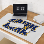 Faith Over Fear | 2 Timothy 1:7 – KJV Faith Gaming Mouse Pad - KJV Word & Light Threads