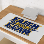Faith Over Fear | 2 Timothy 1:7 – KJV Faith Gaming Mouse Pad - KJV Word & Light Threads