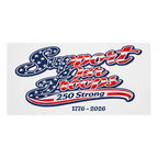 Support Our Troops 250 Strong | 1776–2026 – KJV Faith Gaming Mouse Pad - KJV Word & Light Threads