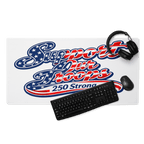 Support Our Troops 250 Strong | 1776–2026 – KJV Faith Gaming Mouse Pad - KJV Word & Light Threads