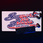 Support Our Troops 250 Strong | 1776–2026 – KJV Faith Gaming Mouse Pad - KJV Word & Light Threads