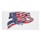 America Strong 250 Years | 1776–2026 – KJV Faith Gaming Mouse Pad - KJV Word & Light Threads
