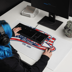 America Strong 250 Years | 1776–2026 – KJV Faith Gaming Mouse Pad - KJV Word & Light Threads