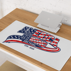 America Strong 250 Years | 1776–2026 – KJV Faith Gaming Mouse Pad - KJV Word & Light Threads