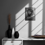 Jesus Our Lord Black & White | Crown of Thorns – KJV Faith Metal Print - KJV Word & Light Threads