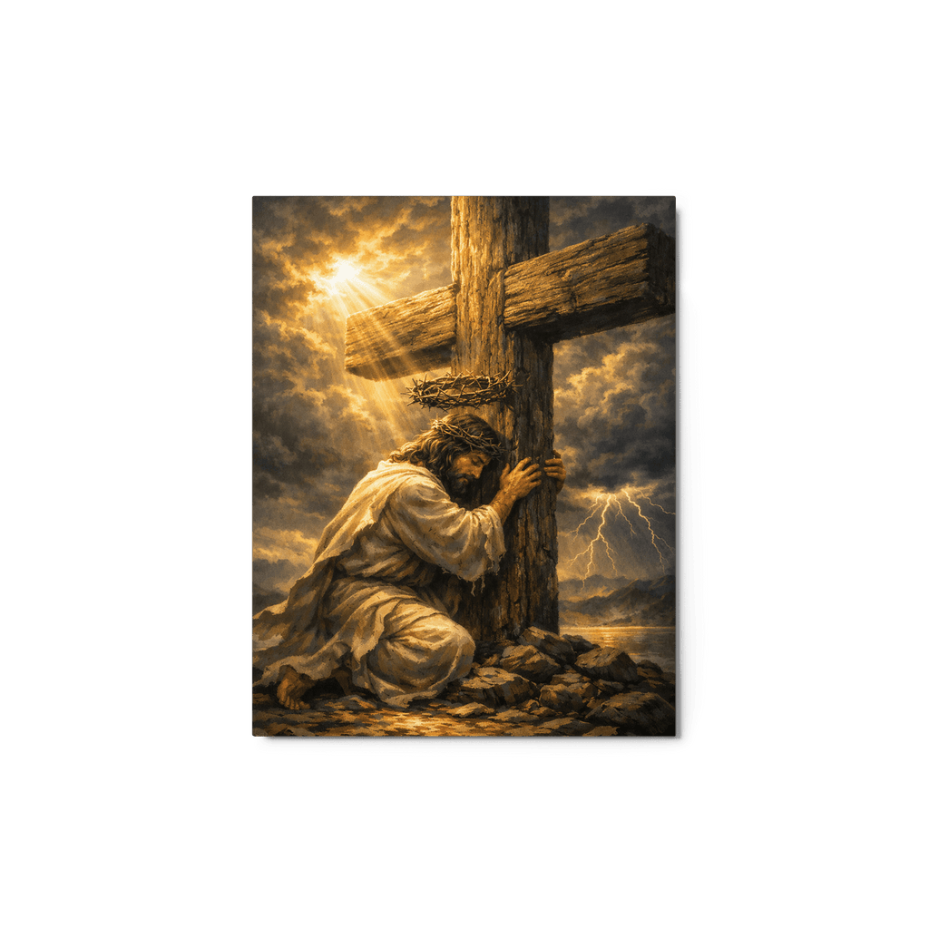 Divine Authority & Transcendence | Crown of Glory – KJV Faith Metal Print - KJV Word & Light Threads
