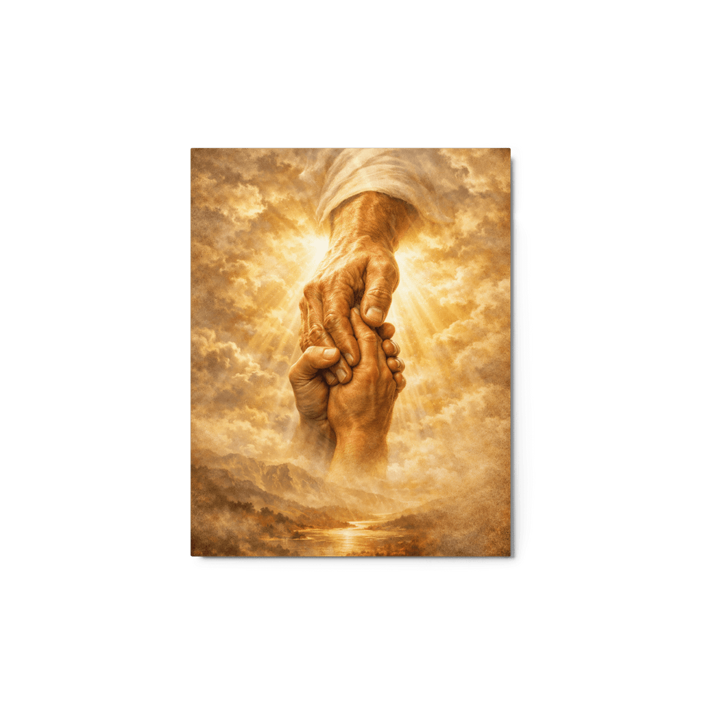 Do Not Be Afraid, For I Am With You | Isaiah 43:5 – KJV Faith Metal Print - KJV Word & Light Threads