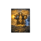 Steadfast, Refined, Radiant, Resilient & Redeemed | Isaiah 41:10 – KJV Faith Metal Print - KJV Word & Light Threads