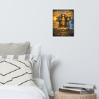 Steadfast, Refined, Radiant, Resilient & Redeemed | Isaiah 41:10 – KJV Faith Metal Print - KJV Word & Light Threads