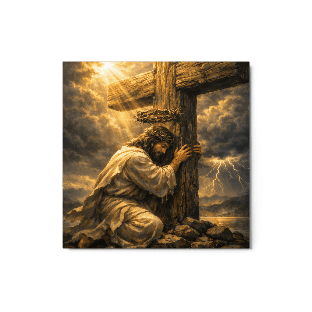 Divine Authority & Transcendence | Crown of Glory – KJV Faith Metal Print - KJV Word & Light Threads
