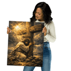 Divine Authority & Transcendence | Crown of Glory – KJV Faith Metal Print - KJV Word & Light Threads