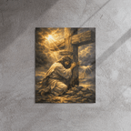 Divine Authority & Transcendence | Crown of Glory – KJV Faith Metal Print - KJV Word & Light Threads