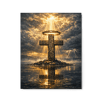 Peace Before the Storm | Philippians 4:7 – KJV Faith Metal Print - KJV Word & Light Threads