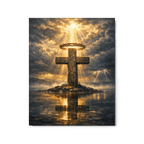 Peace Before the Storm | Philippians 4:7 – KJV Faith Metal Print - KJV Word & Light Threads