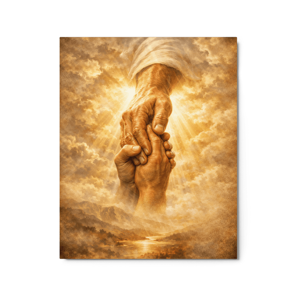 Do Not Be Afraid, For I Am With You | Isaiah 43:5 – KJV Faith Metal Print - KJV Word & Light Threads