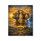 Steadfast, Refined, Radiant, Resilient & Redeemed | Isaiah 41:10 – KJV Faith Metal Print - KJV Word & Light Threads