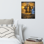 Steadfast, Refined, Radiant, Resilient & Redeemed | Isaiah 41:10 – KJV Faith Metal Print - KJV Word & Light Threads