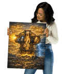 Steadfast, Refined, Radiant, Resilient & Redeemed | Isaiah 41:10 – KJV Faith Metal Print - KJV Word & Light Threads