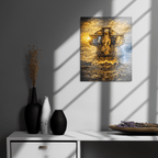 Steadfast, Refined, Radiant, Resilient & Redeemed | Isaiah 41:10 – KJV Faith Metal Print - KJV Word & Light Threads