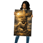 Divine Authority & Transcendence | Crown of Glory – KJV Faith Metal Print - KJV Word & Light Threads