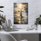 Peace Before the Storm | Philippians 4:7 – KJV Faith Metal Print - KJV Word & Light Threads