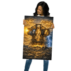 Steadfast, Refined, Radiant, Resilient & Redeemed | Isaiah 41:10 – KJV Faith Metal Print - KJV Word & Light Threads