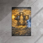 Steadfast, Refined, Radiant, Resilient & Redeemed | Isaiah 41:10 – KJV Faith Metal Print - KJV Word & Light Threads