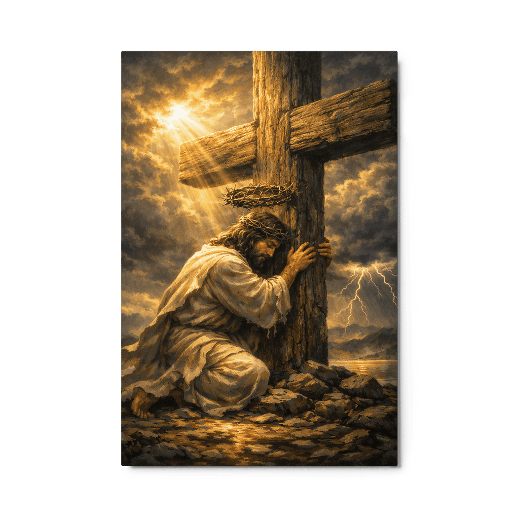 Divine Authority & Transcendence | Crown of Glory – KJV Faith Metal Print - KJV Word & Light Threads