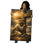 Divine Authority & Transcendence | Crown of Glory – KJV Faith Metal Print - KJV Word & Light Threads