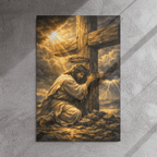 Divine Authority & Transcendence | Crown of Glory – KJV Faith Metal Print - KJV Word & Light Threads