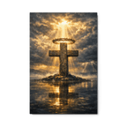 Peace Before the Storm | Philippians 4:7 – KJV Faith Metal Print - KJV Word & Light Threads