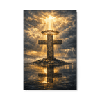Peace Before the Storm | Philippians 4:7 – KJV Faith Metal Print - KJV Word & Light Threads