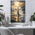 Peace Before the Storm | Philippians 4:7 – KJV Faith Metal Print - KJV Word & Light Threads