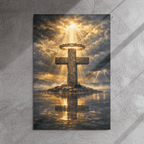 Peace Before the Storm | Philippians 4:7 – KJV Faith Metal Print - KJV Word & Light Threads