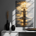 Peace Before the Storm | Philippians 4:7 – KJV Faith Metal Print - KJV Word & Light Threads