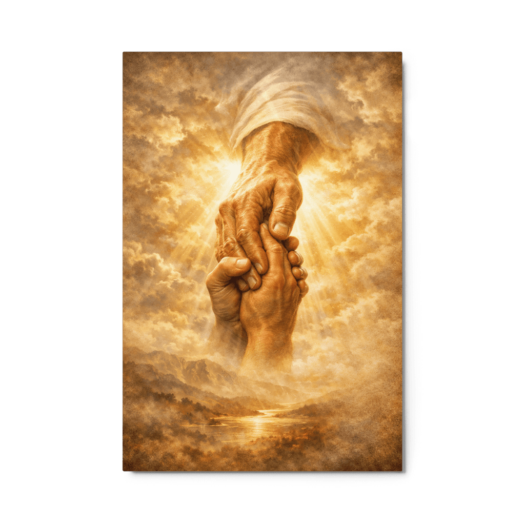 Do Not Be Afraid, For I Am With You | Isaiah 43:5 – KJV Faith Metal Print - KJV Word & Light Threads