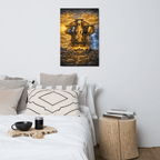 Steadfast, Refined, Radiant, Resilient & Redeemed | Isaiah 41:10 – KJV Faith Metal Print - KJV Word & Light Threads