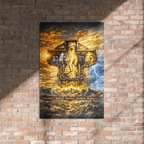 Steadfast, Refined, Radiant, Resilient & Redeemed | Isaiah 41:10 – KJV Faith Metal Print - KJV Word & Light Threads